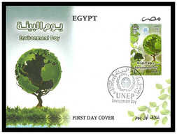 Egypt - 2012 - FDC - ( World Environment Day - Trees ) - Brieven En Documenten