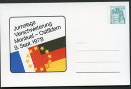 Bund PP100 D2/030b JUMELAGE MONTLUEL - OSTFILDERN 1978 - Privatpostkarten - Ungebraucht