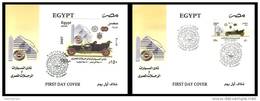 Egypt - 2007 - 2 FDC's - ( Stamp & S/S ) - ( Cars - Automobile & Touring Club Of Egypt ) - Cartas & Documentos