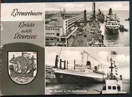 °°° 17197 - GERMANY - BREMERHAVEN - BRUCKE NACH UBERSEE - 1970 With Stamps °°° - Bremerhaven