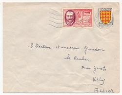 Enveloppe - Affr. Composé 18F Octave Terrillon + 2F Blason Angoumois - OMEC St AUBIN (Seine Maritime) 1957 - Storia Postale