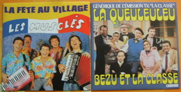 Deux 45 Tours - LES MUSCLES Et BEZU ET LA CLASSE - Humour, Cabaret