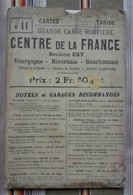 Grande Carte CENTRE DE LA FRANCE Section EST TARIDE  1/250.000e - Cartes Routières