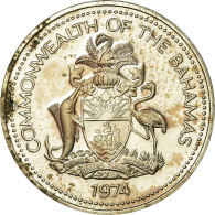 Monnaie, Bahamas, Elizabeth II, Cent, 1974, Franklin Mint, U.S.A., Proof, TTB - Bahamas
