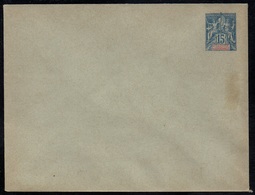 NOUVELLE CALEDONIE / 1892 ENTIER POSTAL 15 C. BLEU - ENVELOPPE / ACEP # 4 (ref LE3903) - Covers & Documents