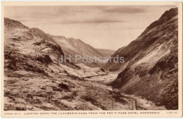 Looking Down The Llanberis Pass From The Pen-Y-Pass Hotel - Snowdonia - SDA 22 - 1952 - United Kingdom - Wales - Used - Caernarvonshire