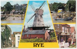 Rye - River Rother - Windmill - Mermaid Street - Lion Street - PLX3415 - 1985 - United Kingdom - England - Used - Rye