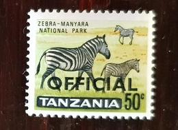 TANZANIE Zebre, Yvert N° 4 Surchargé OFFICIAL Neuf Avec Charniere * MLH - Andere & Zonder Classificatie