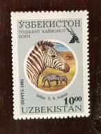 OUZBEKISTAN Republique Zebre, Chevaux, Cheval,  Equidés, Equidé , 1 Valeur En 1995  ** MNH - Paarden