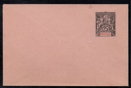 MARTINIQUE / 1892 ENTIER POSTAL 25 C. NOIR/ROSE - ENVELOPPE / ACEP # 5 (ref LE3913) - Cartas & Documentos