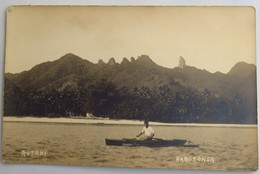 C. P. A. : RAROTONGA, RUTAKI, Man In Canoe - Islas Cook