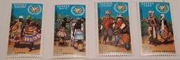 +Bénin-Dahomey  1969, 264-6 + C108, Danses, 4v, 4eu - Benin - Dahomey (1960-...)