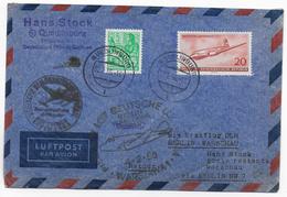 1956 - DDR - 1° VOL / FIRST FLIGHT - ENVELOPPE POSTE AERIENNE DLH BERLIN à VARSOVIE (POLOGNE) - Posta Aerea