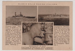 Cartolina - Postcard /non Viaggiata - Unsent / Glorie Della Marina Italiana  " Enzo Grossi " - Guerra 1939-45