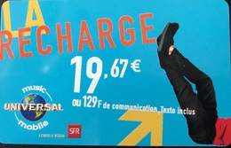 ANTILLES FRANCAISES - UNIVERSAL - SFR - La RECHARGE  16,67 (ou 129 F) - Antillas (Francesas)