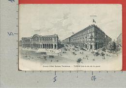 CARTOLINA VG ITALIA - Grand Hotel Suisse Terminus - TORINO TURIN - Vis A Vis De La Gare - 9 X 14 - 1911 - Cafés, Hôtels & Restaurants