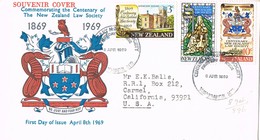 35478. Carta WANGANUI (New Zealand) 1969. Centenary Law Society New Zealand - Brieven En Documenten