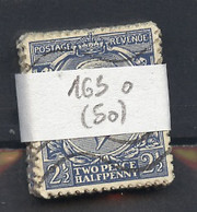 Grande Bretagne - Great Britain - Großbritannien Lot 1924 Y&T N°163 - Michel N°158 (o) - 2,5p George V - Lot 50 Timbres - Feuilles, Planches  Et Multiples