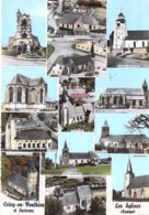 80 - CRECY En PONTHIEU : Jolie Multivues (3/3) - CPSM Village (1.450 Habitants) Dentelée Grand Format - Somme - Crecy En Ponthieu