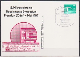 DDR Ganzsache 1987 Nr.PP018 C2/005 Ungebraucht ( D 4053 ) Günstige Versandkosten - Cartoline Private - Usati