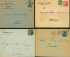 Belgique 1920 - Lot De 4 Lettres Em CASQUE  Vers Auvelais.....................   (EB) DC6342 - 1919-1920 Roi Casqué