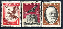 ALBANIA 1962 Independence Anniversary Set Used.  Michel 709-11 - Albanien