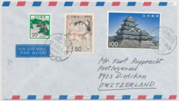 1985 - AIR MAIL - Sent From Japan To Switzerland - Arrival Stamp / Ankunftsstempel DIETIKON - Luchtpost