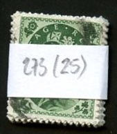 Grande Bretagne - Great Britain - Großbritannien Lot 1952-54 Y&T N°273 - Michel N°268 (o) - Lot De 25 Timbres - Volledige & Onvolledige Vellen