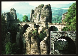 Bastei  -  Sächs. Schweiz  -  Basteibrücke / Elbsandsteingebirge  -  Ansichtskarte Ca.1995    (12173) - Bastei (sächs. Schweiz)