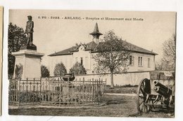 Arlanc Hospice Et Monument Aux Morts Cannon Canon Hospital Carte Postale Ancienne Vintage Postcard Postkarte - Sonstige Gemeinden