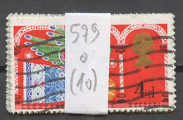 Grande Bretagne - Great Britain - Großbritannien Lot 1969 Y&T N°579 - Michel N°532 (o) - Lot De 10 Timbres - Sheets, Plate Blocks & Multiples