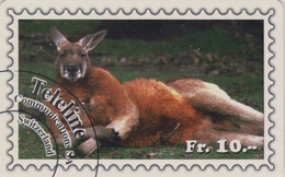 Télécarte Suisse Teleline - Série ANIMAL & TIMBRE - KANGOUROU - KANGAROO & STAMP Phonecard - 158 - Zwitserland