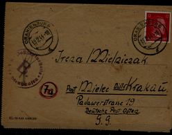 GERMANY 1944 HOLOCAUST LETTER SENT IN 19/2/1944 FROM GETO ORANIENBURG VF!! - Jewish