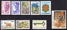 FRENCH ANDORRA - 1987 COMPLETE YEAR SET FINE MNH ** SG F389 - F397 - Sammlungen