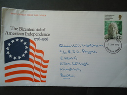 GREAT BRITAIN U.K   FDC 1976   AMERICAN INDEPENDENCE - Ohne Zuordnung