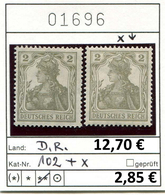 Deutsches Reich - Allemagne - Michel 102 + X - ** Mnh Neuf Postfris - Unused Stamps