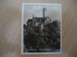 BAMBERG Altenburg Castle Bilder Card Photo Photography (4 X 5,2 Cm) Bayern Bavaria GERMANY 30s Tobacco - Unclassified