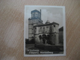 WURZBURG Festung Marienberg Castle Bilder Card Photo Photography (4 X 5,2 Cm) Bayern Bavaria GERMANY 30s Tobacco - Zonder Classificatie