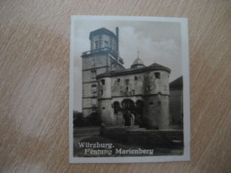 WURZBURG Festung Marienberg Castle Bilder Card Photo Photography (4 X 5,2 Cm) Bayern Bavaria GERMANY 30s Tobacco - Non Classificati