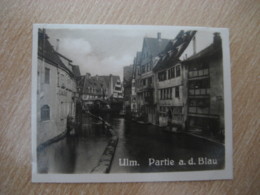 ULM Partie A. D. Blau River Bilder Card Photo Photography (4 X 5,2 Cm) Bayern Bavaria GERMANY 30s Tobacco - Unclassified