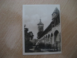 ROTHENBURG O. T. Bilder Card Photo Photography (4 X 5,2 Cm) Bayern Bavaria GERMANY 30s Tobacco - Unclassified