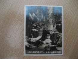 ZACKELKLAMM Bilder Card Photo Photography (4 X 5,2 Cm) Riesengebirge Sudetes Sudeten Poland Czech GERMANY 30s Tobacco - Unclassified