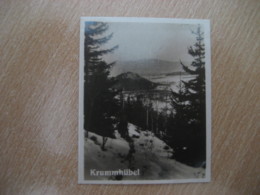 KRUMMHUBEL Bilder Card Photo Photography (4 X 5,2 Cm) Riesengebirge Sudetes Sudeten Poland Czech GERMANY 30s Tobacco - Non Classés