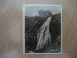 ELBFALL Falls Bilder Card Photo Photography (4 X 5,2 Cm) Riesengebirge Sudetes Sudeten Poland Czech GERMANY 30s Tobacco - Unclassified