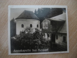 SEIDORF Kapelle Bilder Card Photo Photography (4x5,2 Cm) Riesengebirge Sudetes Sudeten Poland Czech GERMANY 30s Tobacco - Sin Clasificación