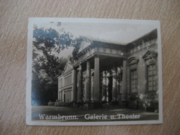 WARMBRUNN Galerie Theater Bilder Card Photo Photography (4x5,2 Cm) Schlesien Silesia Poland Czech GERMANY 30s Tobacco - Unclassified