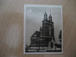 RATIBOR Kirche Church Bilder Card Photo Photography (4x5,2 Cm) Schlesien Silesia Poland Czech GERMANY 30s Tobacco - Non Classificati