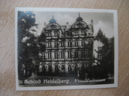 HEIDELBERG Schloss Castle Friedrichsbau Bilder Card Photo Photography (4x5,2 Cm) Baden GERMANY 30s Tobacco - Ohne Zuordnung