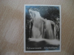 SCHWARZWALD Allerheiligen Falls Bilder Card Photo Photography (4x5,2 Cm) Baden GERMANY 30s Tobacco - Unclassified