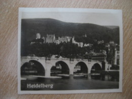 HEIDELBERG Bridge Bilder Card Photo Photography (4x5,2 Cm) Baden GERMANY 30s Tobacco - Ohne Zuordnung